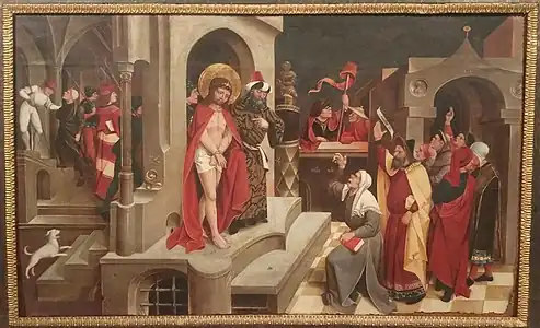 Ecce homo, huile sur panneau, 1502, Trente, Château du Bon-Conseil.