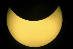 L'éclipse du 26 février 2017 vue depuis :Villa Gesell (en).