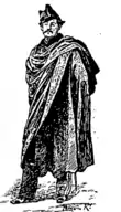 Gravure d'un polytechnicien portant un manteau à la chiroga peu après 1824 (1894).