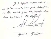 signature de Jean Gilliot