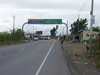 La route près d'Ambato