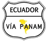 Logo de la route en Équateur