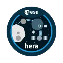 Ecusson officiel de la mission Hera de l'European Space Agency (ESA)