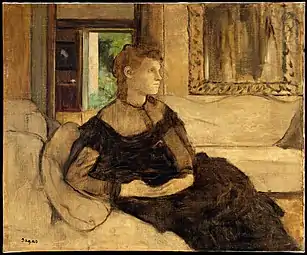 Madame Théodore Gobillardnée Yves MorisotEdgar Degas, 1869Metropolitan Museum of Art