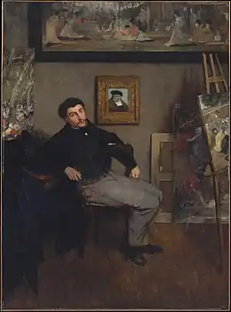 Portait de James Tissot, Edgar Degas (1867-1868).