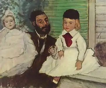 Edgar Degas, Le Comte Lepic et ses filles (1870), Zurich, Fondation Emil G. Bührle.