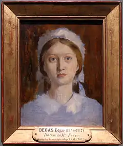 Portrait de Mme Fèvre, Margerite Degas, 1858-60, Musée d'Orsay, Paris.