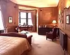 Un des anciens bureaux de l'éditeur, désormais une chambre de luxe à l'hôtel Scotsman.