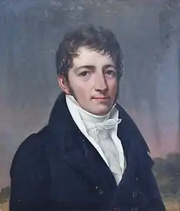 Portrait d'un jeune homme au nœud blanc (1817), localisation inconnue.