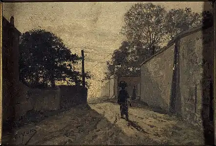 La Rue Saint-Vincent à Montmartre (vers 1865), Paris, musée Carnavalet.