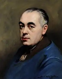 L'artiste-peintre jersiais Edmond Blampied.