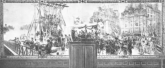 Les Enrôlements volontaires sur le terre-plein du Pont-Neuf, en septembre 1792 (1902), Paris, hôtel de ville.