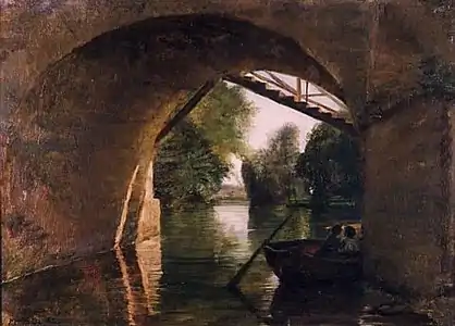 Le Pont, (1882), musée d'Art d'Auckland.