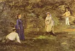 La Partie de croquet, 1873, Musée Städel 72,5 × 72,5