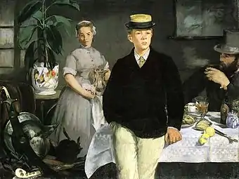 Le Déjeuner dans l'atelier, 1868Neue Pinakothek (Munich)