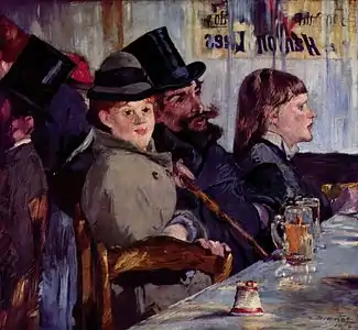 Au café, 1878,Winterthour, musée Oskar Reinhart « Am Römerholz ».