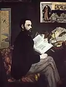 Portrait d'Émile Zola, 1868 (146 × 114 cm), Paris, musée d'Orsay.