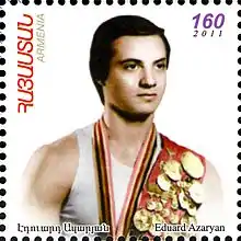 Description de l'image Eduard Azaryan 2012 Armenia stamp.jpg.