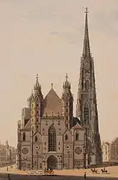 gravure : cathédrale de Vienne