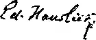 signature d'Eduard Hanslick
