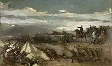 Peinture représentant un épisode de la bataille de Tétouan