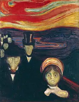 Anxiété (1894), œuvre ayant des similitudes avec Le Cri.