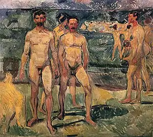 Hommes au bain (1907).
