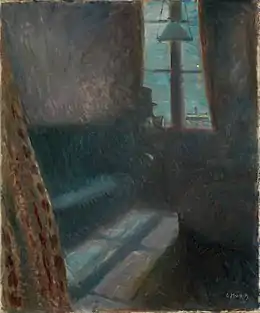 Edvard Munch, Nuit à Saint-Cloud, 1890 (64,5 × 54 cm), Galerie nationale d'Oslo.
