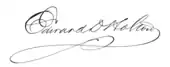 signature d'Edward D. Holton