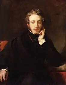 Lord Lytton vers 1837, l'année d'Ernest Maltravers (tableau de Henry William Pickersgill.