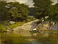 Boating in Central Park, vers 1900-1905, Musée des Beaux-Arts de Houston