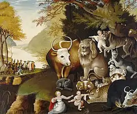 Edward Hicks, Peaceable Kingdom, c. 1834