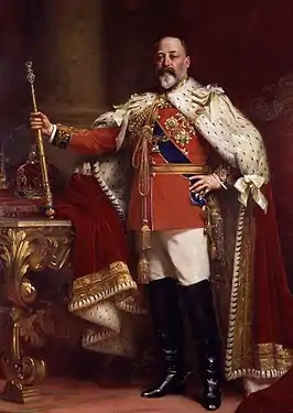 Le prince de Galles futur Édouard VII.