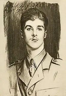 Description de l'image Edward Wyndham Tennant (For remembrance, soldier poets who have fallen in the war, Adcock, 1920 pg 91).jpg.