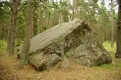 Un des rochers géants de l'île