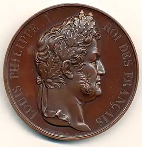 Louis-Philippe, bronze, 57 mm.