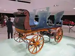 Egger-Lohner C2 Phaeton P1 électrique de 1898, Porsche Museum de Stuttgart