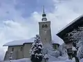 Saint-Nicolas-la-Chapelle sous la neige.