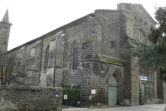 Église Saint-Laurent du Puy-en-Velay, Elle abrite, dans le chœur, un enfeu contenant les entrailles du connétable Bertrand Du Guesclin.