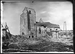 L(église, en octobre 1918.