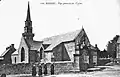 L'église paroissiale de Brélès vers 1900.