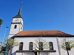 Façade nord de l'église St-Didier.