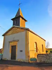 L'église Saint-Hubert de Haucourt-la-Rigole.
