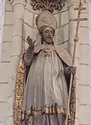 Saint Martin en tenue d'évêque, tenant une crosse.