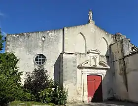 Façade de l'église Notre-Dame-de-Cougnes.