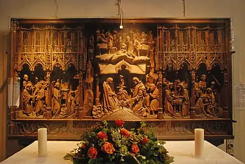 Le retable de la Nativité.