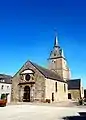 Église de Rânes construite par Samson II de Saint-Germain (Baronnies de Rasnes et de Saint-Georges d'Aunay, branche dite d'Annebecq)