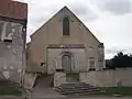 façade Ouest de l'Église Saint-Aignan.