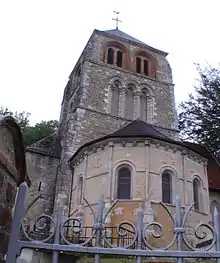 Église Saint-Georges d'Aubevoye par le sentier du Moutier