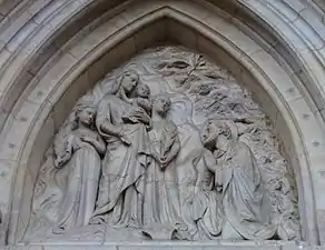 Martin en prière devant la Vierge à l'Enfant